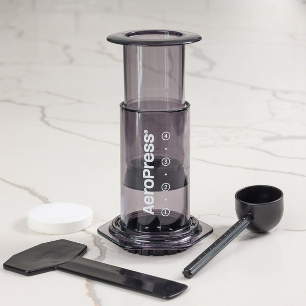 AEROPRESS CLEAR BLACK COFFEE MAKER - The Coffee Machine Collective
