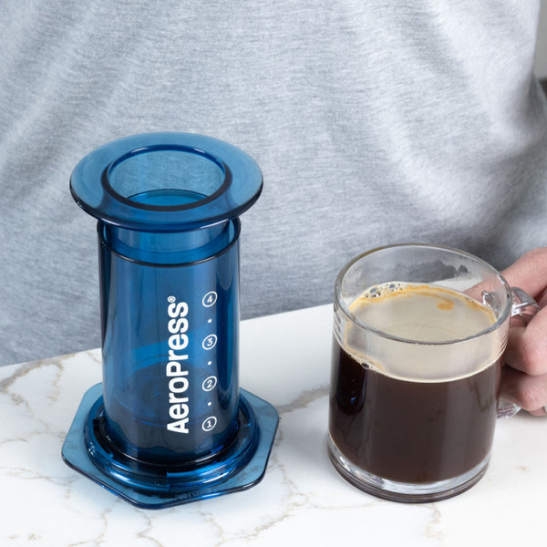 AEROPRESS CLEAR BLUE COFFEE MAKER - The Coffee Machine Collective
