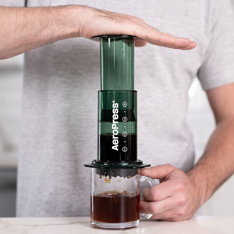 AEROPRESS CLEAR GREEN COFFEE MAKER - The Coffee Machine Collective