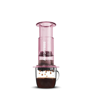 AEROPRESS CLEAR PINK COFFEE MAKER - The Coffee Machine Collective