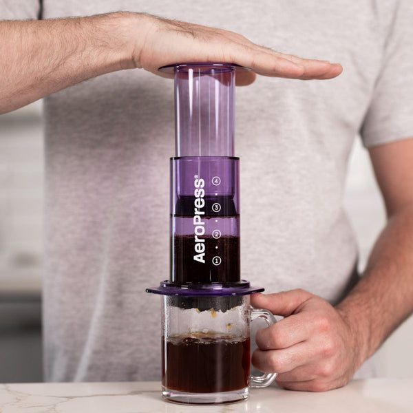 AEROPRESS CLEAR PURPLE COFFEE MAKER - The Coffee Machine Collective