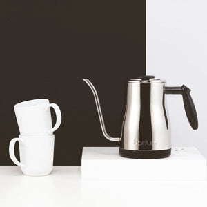 BODUM BISTRO ELECTRIC GOOSENECK WATER KETTLE - SILVER S/S 1L, 34OZ - The Coffee Machine Collective