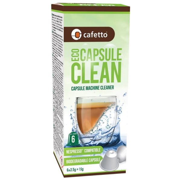 CAFETTO ECO CAPSULE CLEAN BOX OF 6 - The Coffee Machine Collective
