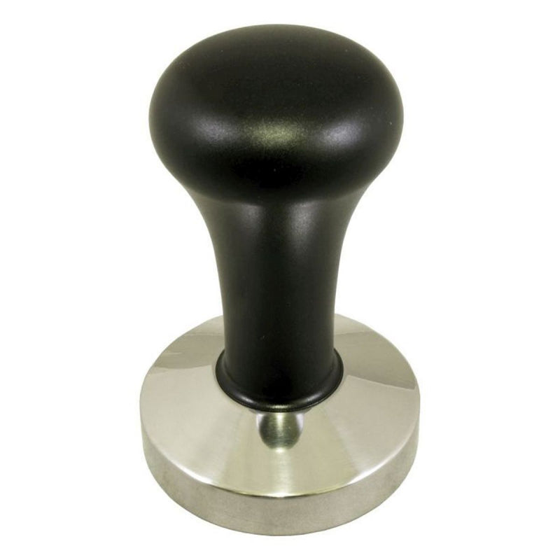 TAMPER STAINLESS STEEL BLACK - 57MM - The Coffee Machine Collective