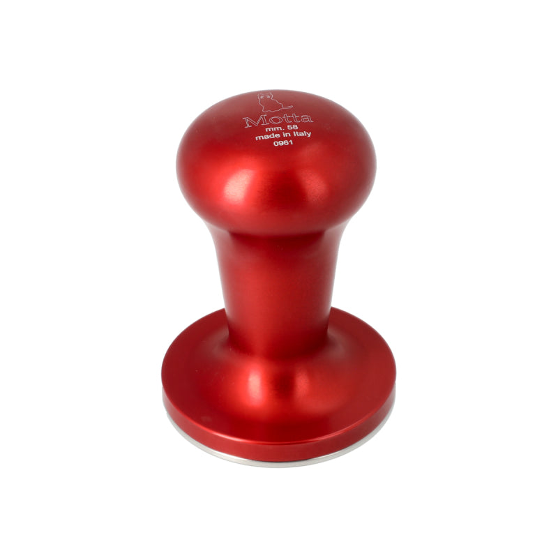 MOTTA COFFEE TAMPER FLASH WITH ALUMINIUM HANDLE 58MM - RED - The Coffee Machine Collective