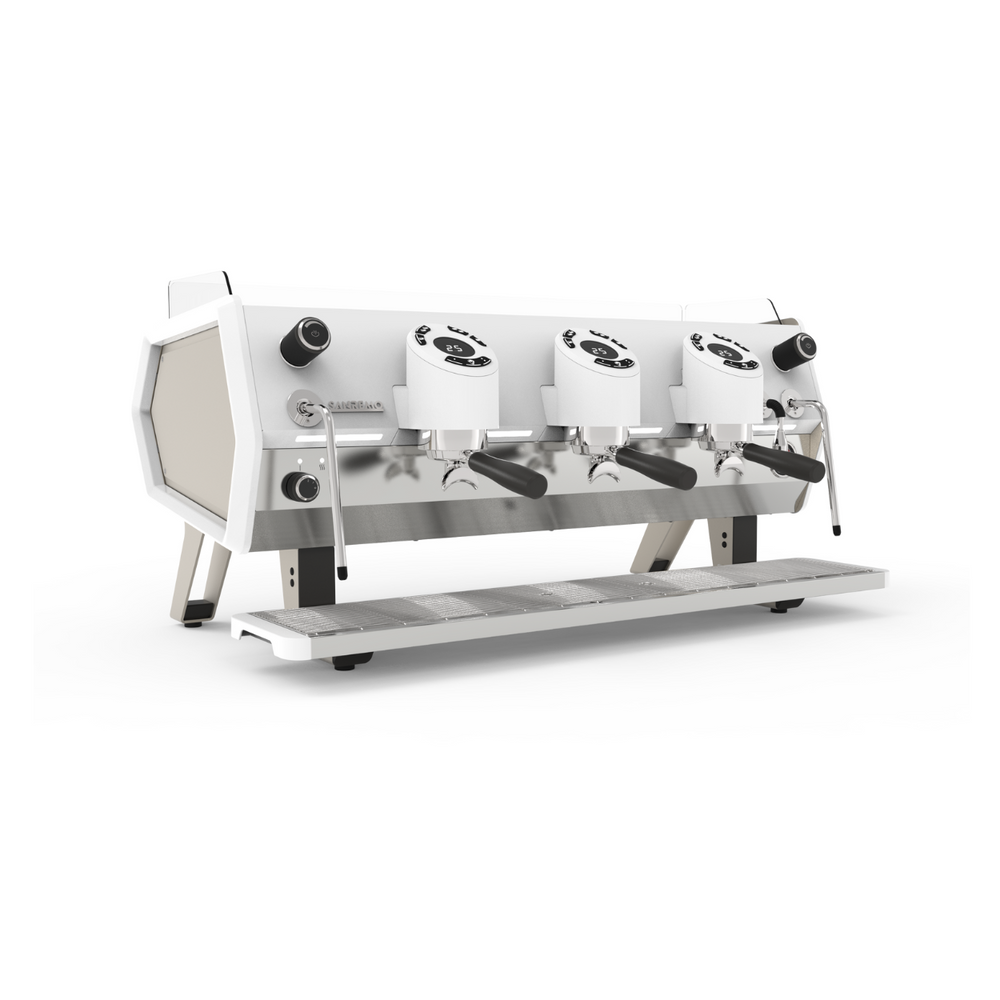 Sanremo D8 plus white/Champagne Espresso machine - The Coffee Machine Collective