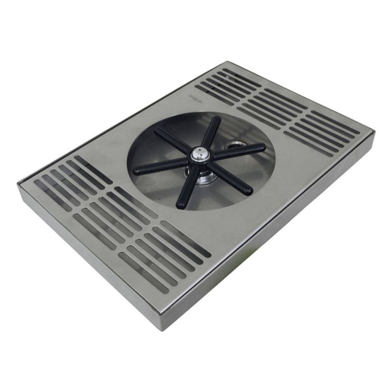 CENTRE SPRAY PITCHER RINSER TRAY - 254MM (L) 178MM (W) 22MM (D) - The Coffee Machine Collective