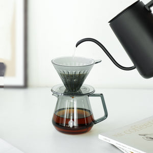 TIMEMORE COFFEE SERVER 360ML - TRANSPARENT BLACK - The Coffee Machine Collective