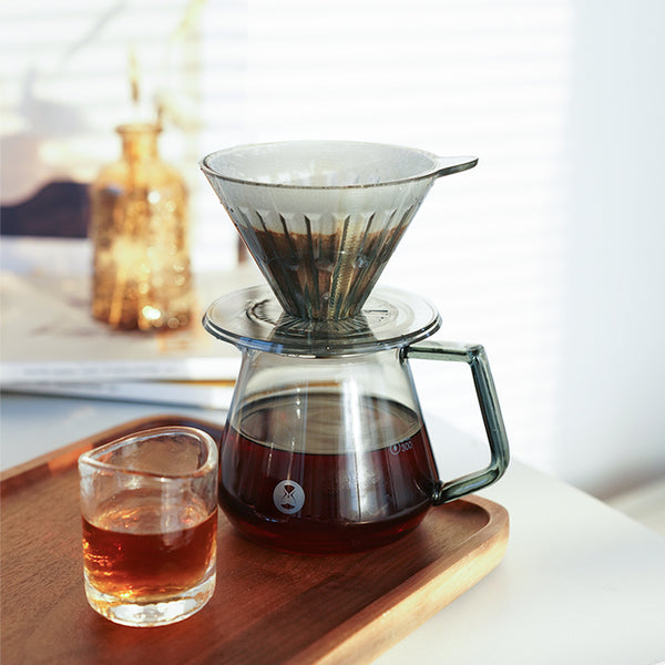 TIMEMORE COFFEE SERVER 360ML - TRANSPARENT BLACK - The Coffee Machine Collective