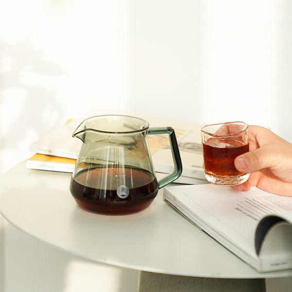 TIMEMORE COFFEE SERVER 600ML - TRANSPARENT BLACK - The Coffee Machine Collective